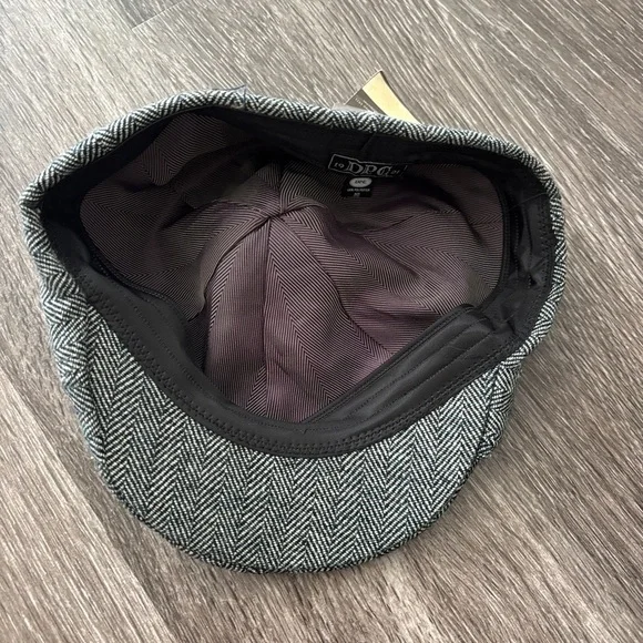 DPC Darfman Pacific Co. Newsboy Hat Cap Men’s British Cabbie Newsie Herringbone - Picture 2 of 5